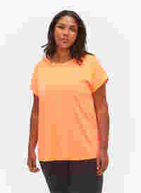 Kortärmad t-shirt för träning, Neon Orange, Model