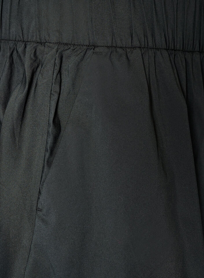 Vid a-linjeformad midikjol, Svart, Packshot image number 3