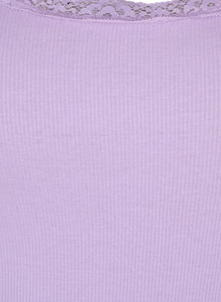 Topp med spetskant, Lavender, Packshot image number 2