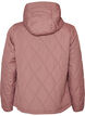 L&auml;tt vadderad jacka med diamantquilt, Rosa, Packshot image number 1