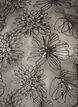 Blus i mesh med blommor och paljetter, Svart, Packshot image number 2