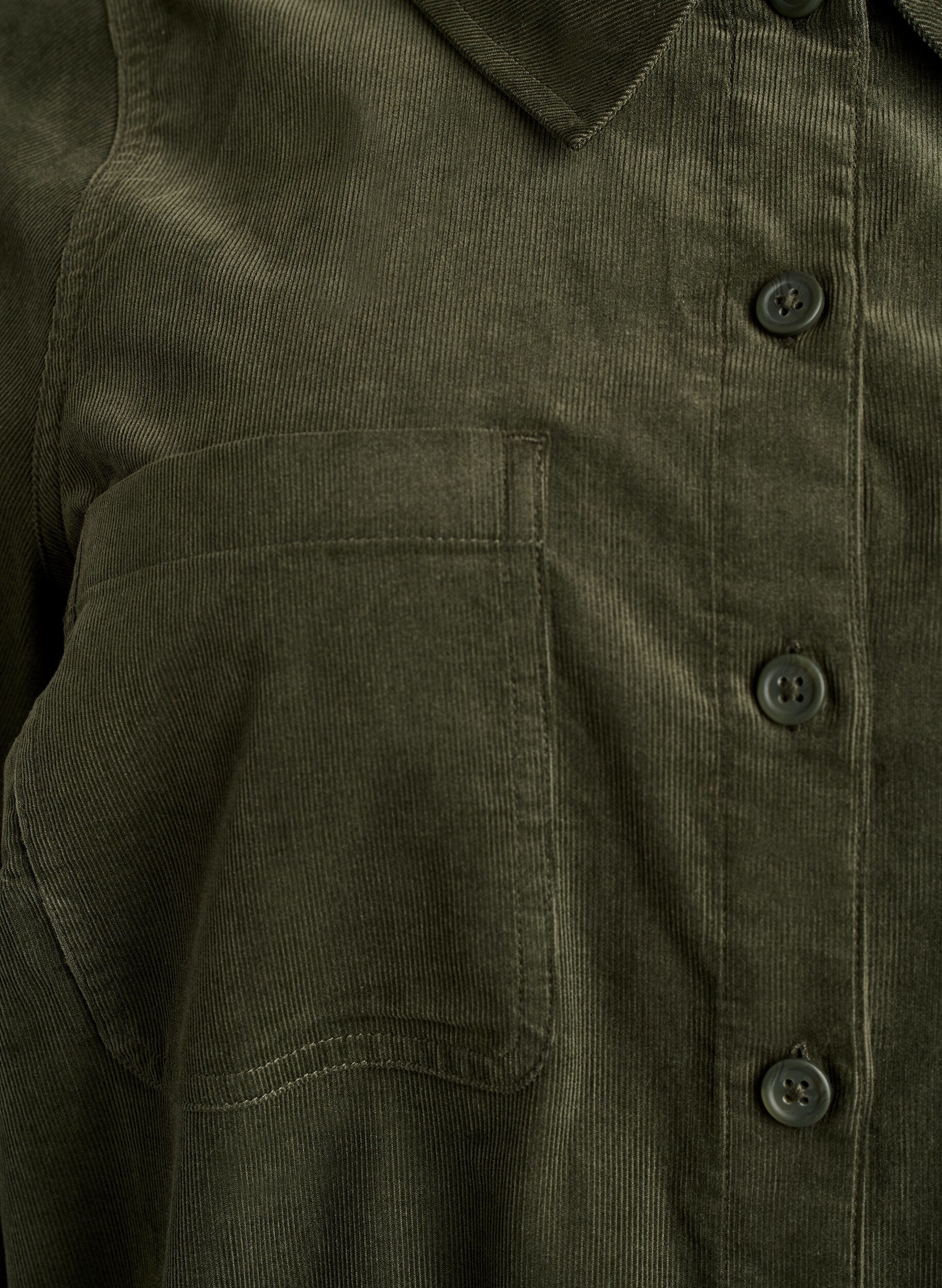 Zizzi Jumpsuit i manchester med raka ben, Gr&ouml;n, Packshot image number 2