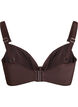 Bikini-bh med bygel och drapering, Brun, Packshot image number 1