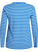 Randig blus med l&aring;nga &auml;rmar, Bl&aring;, Packshot image number 1