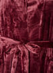 Morgonrock i mjuk velour med fickor, R&ouml;d, Packshot image number 2