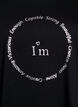 T-shirt med tryck, Svart, Packshot image number 2