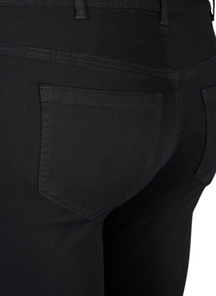 Högmidjade Amy-jeans med strassstenar, Black, Packshot image number 4