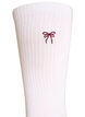 Strumpor i bomull med m&ouml;nster, Vit, Packshot image number 2