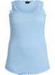 Topp med spetskant, Bl&aring;, Packshot image number 0
