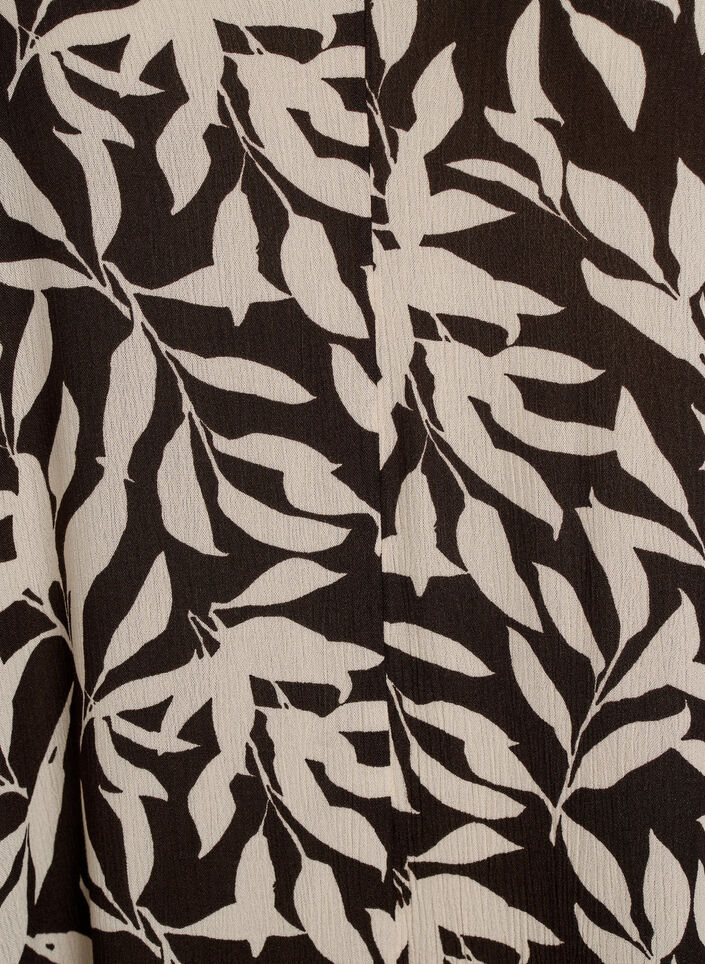 &Auml;rml&ouml;s a-linjeformad maxikl&auml;nning med v-ringning, Brun, Packshot image number 2