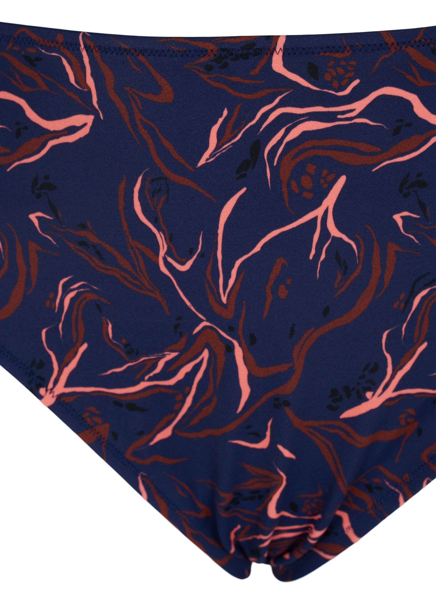 Zizzi Bikinitrosa med h&ouml;g midja och h&ouml;g bensk&auml;rning, Svart, Packshot image number 2