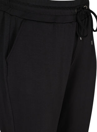 Sweatpants med fickor och dragsko, Black, Packshot image number 2