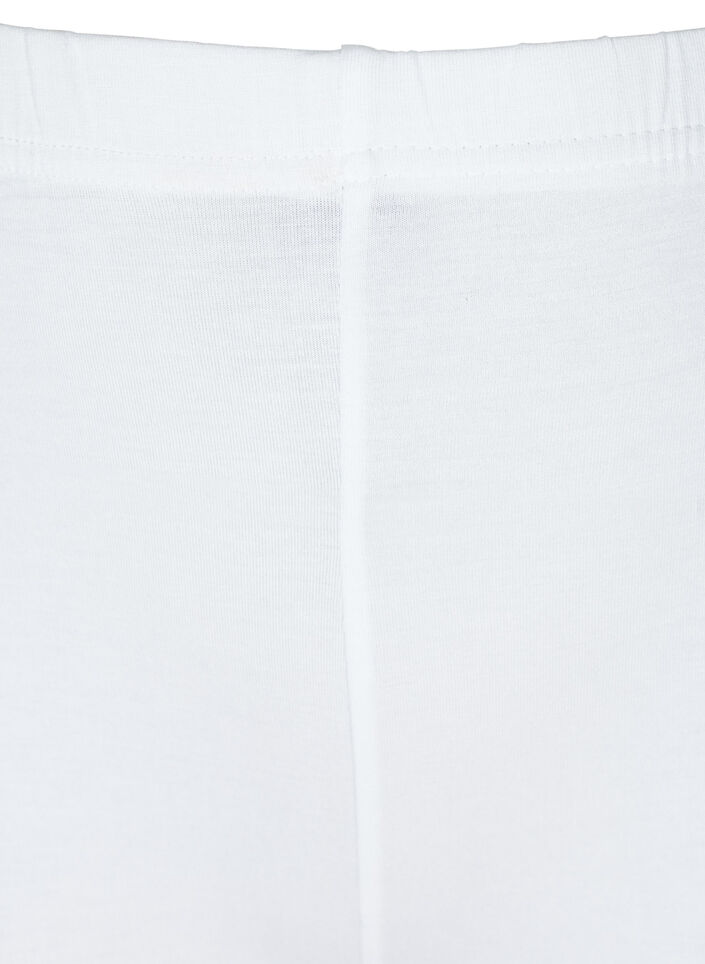 Cykelbyxor med spetskant, Vit, Packshot image number 2