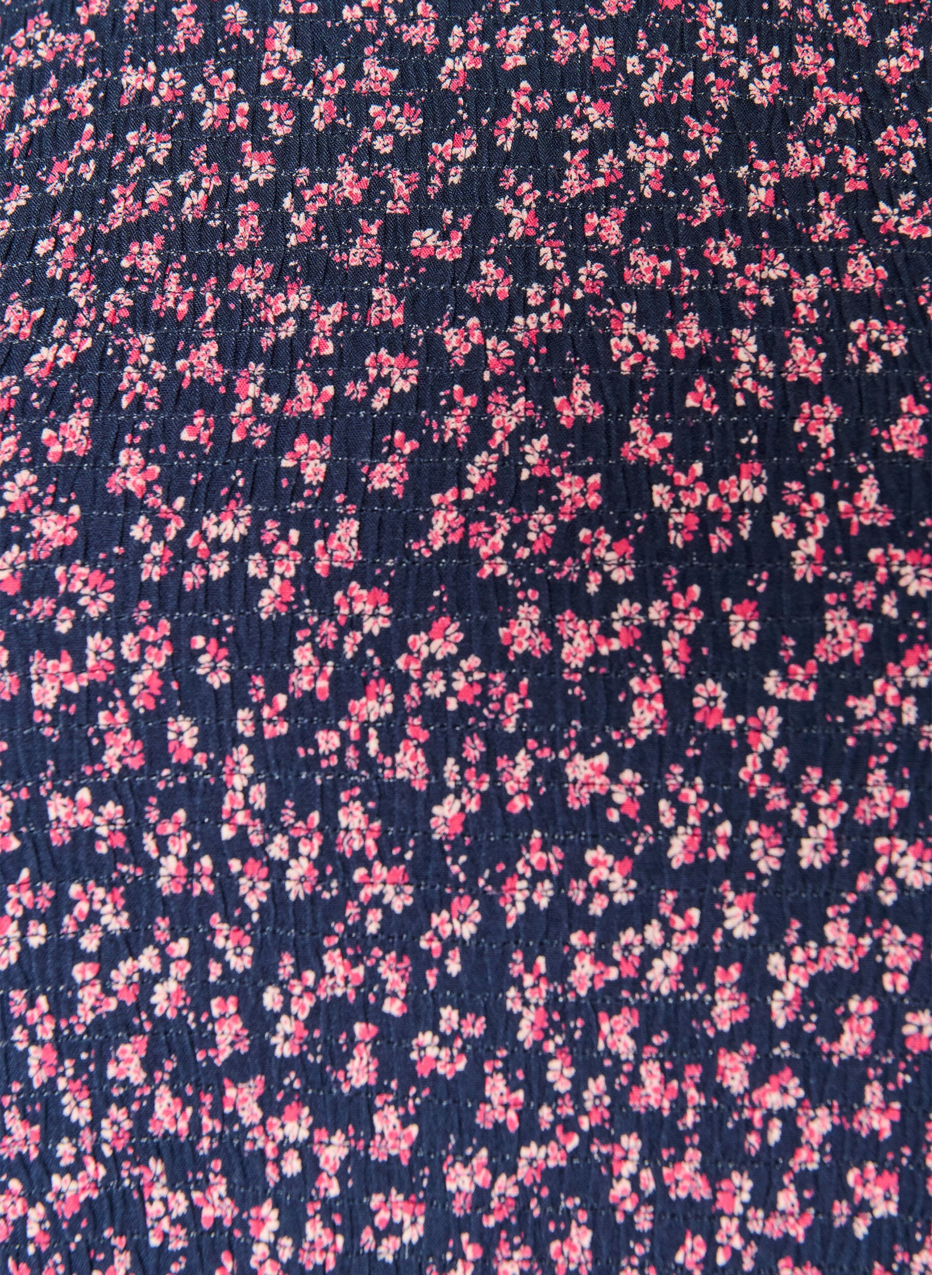 ZizziKl&auml;nning med smock upptill och sm&aring;blommigt m&ouml;nster, Bl&aring;, Packshot image number 2