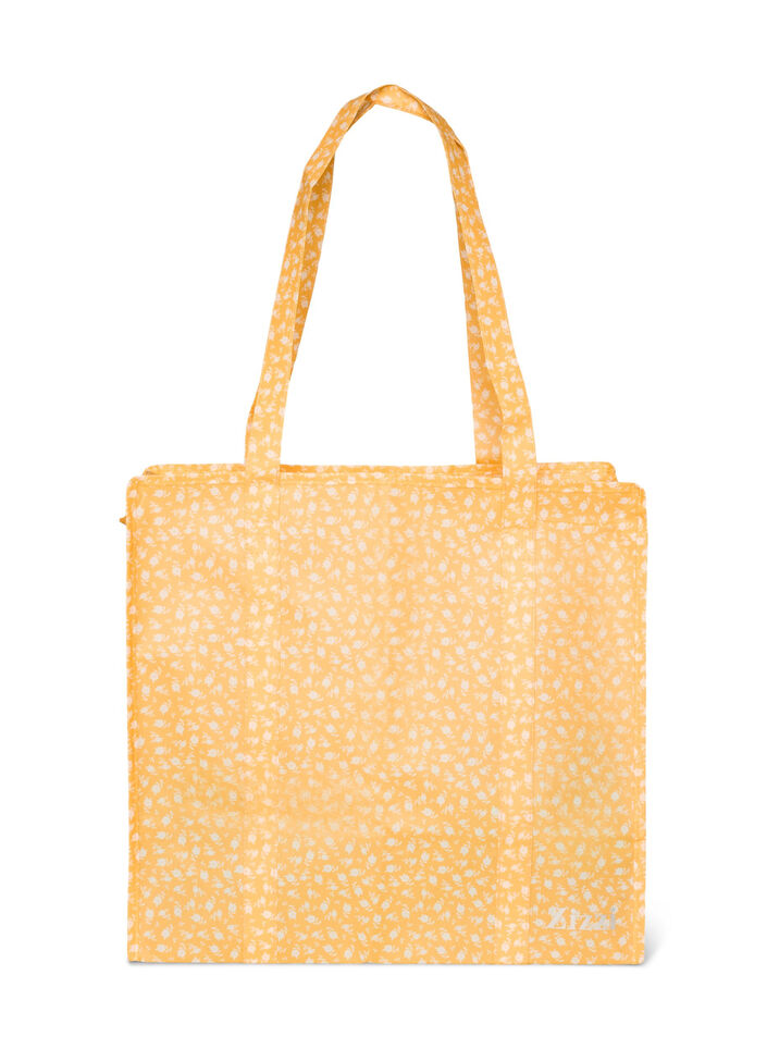 Shoppingv&auml;ska med dragkedja, Orange, Packshot image number 1