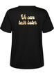 T-shirt med tryck, Svart, Packshot image number 1