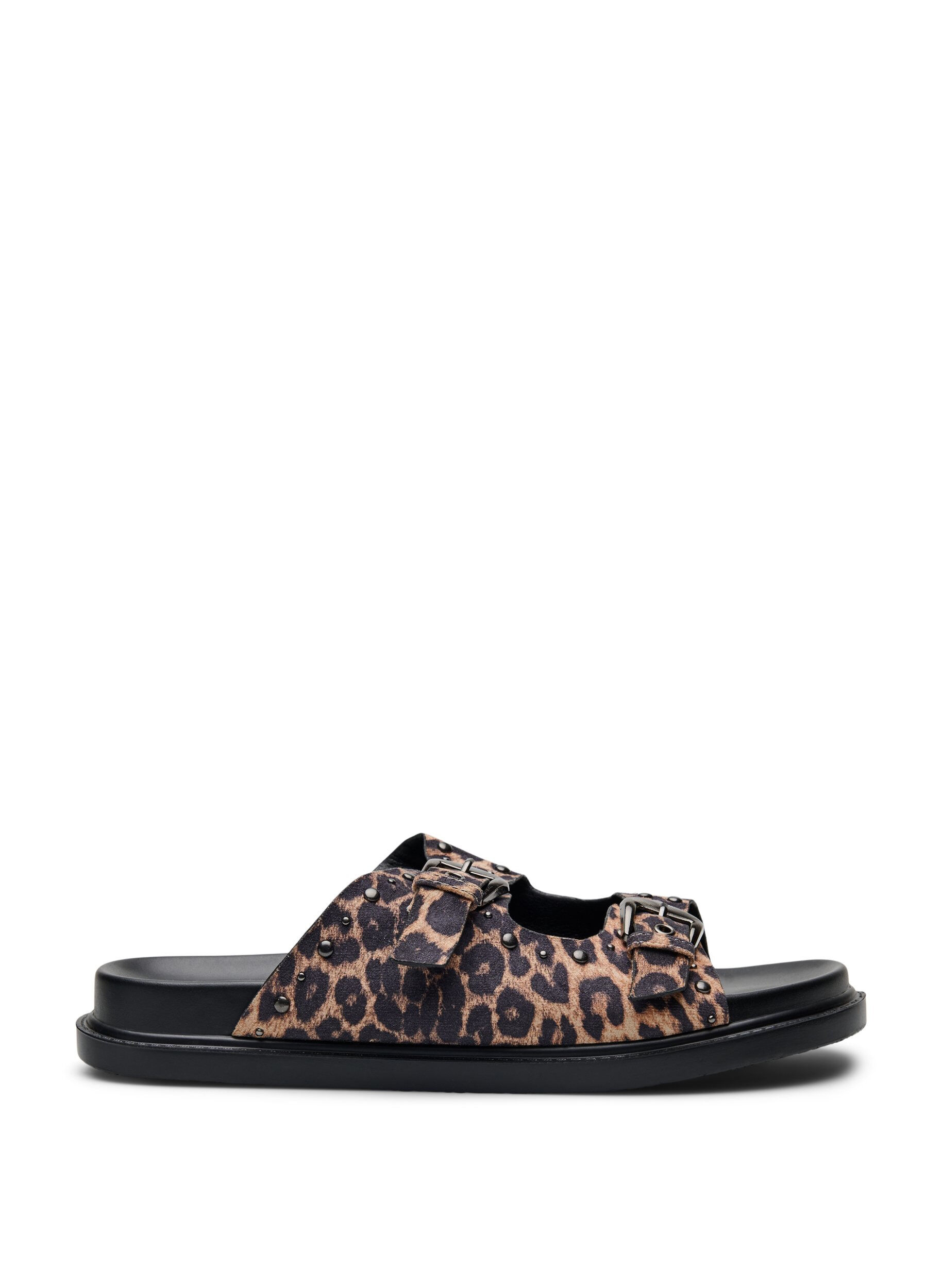 Wide fit - Sandal med nitar