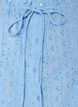 &Auml;rml&ouml;s blus med broderie anglaise och volanger, Bl&aring;, Packshot image number 2