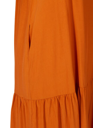 A-linjeskuren klänning med korta ärmar och fickor, Autumnal, Packshot image number 2