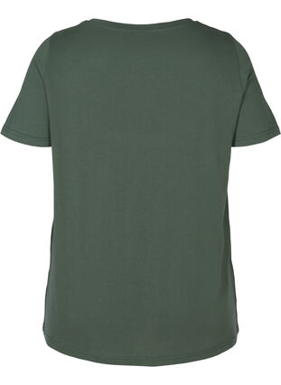 Kortärmad t-shirt med tryck, Green w. Eagle , Packshot image number 1