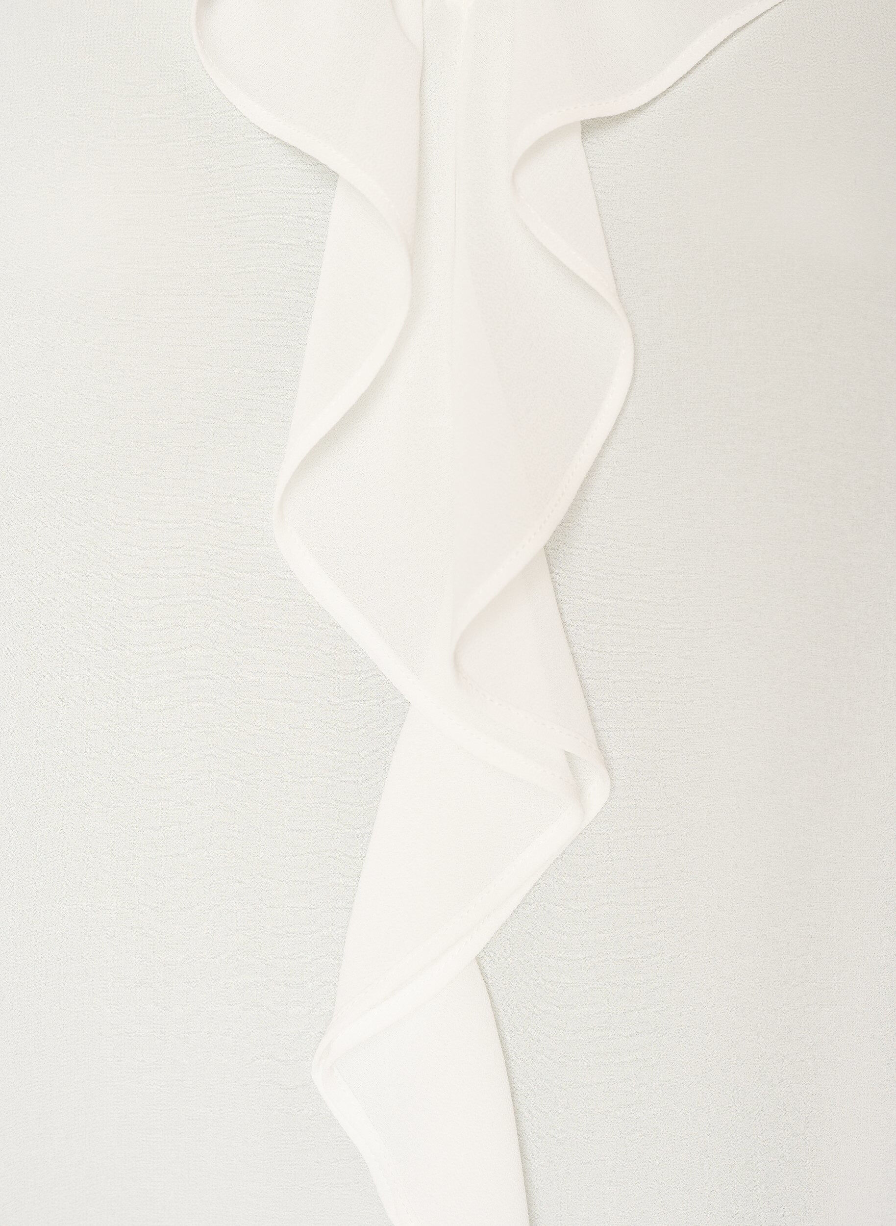 ZizziTunika med volanger och 3/4-&auml;rmar, Vanilla, Packshot image number 2