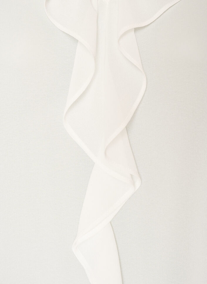 Tunika med volanger och 3/4-&auml;rmar, Vanilla, Packshot image number 2