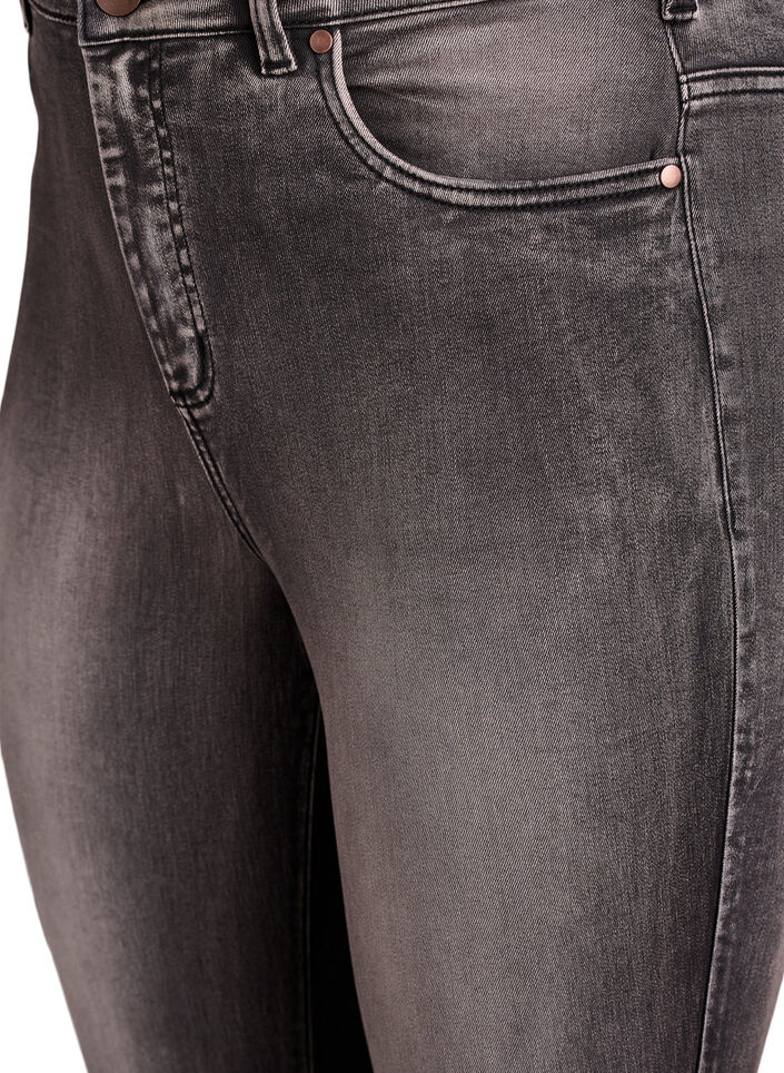 Supersmala Amy-jeans med h&ouml;g midja, Gr&aring;, Packshot image number 2