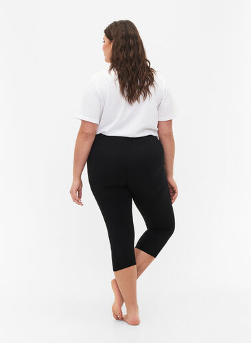 FLASH - 2-pack leggings med 3/4-längd, Black/Black, Model image number 1
