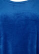 Kortärmad klänning i velour med rund halsringning	, Monaco Blue, Packshot image number 2
