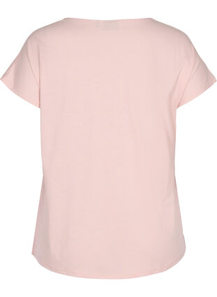 T-shirt i bomullsmix, Rose Smoke, Packshot image number 1