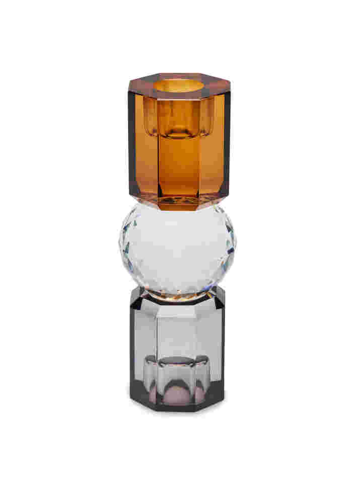 Ljusstake i kristallglas, Brown/Smoke Comb, Packshot image number 1