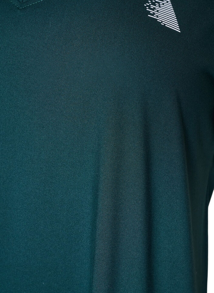 L&ouml;s tr&auml;ningst-shirt med v-ringning, Gr&ouml;n, Packshot image number 2