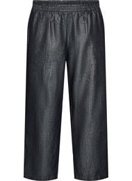 Jeans med raka ben med glittertr&aring;d, Gr&aring;