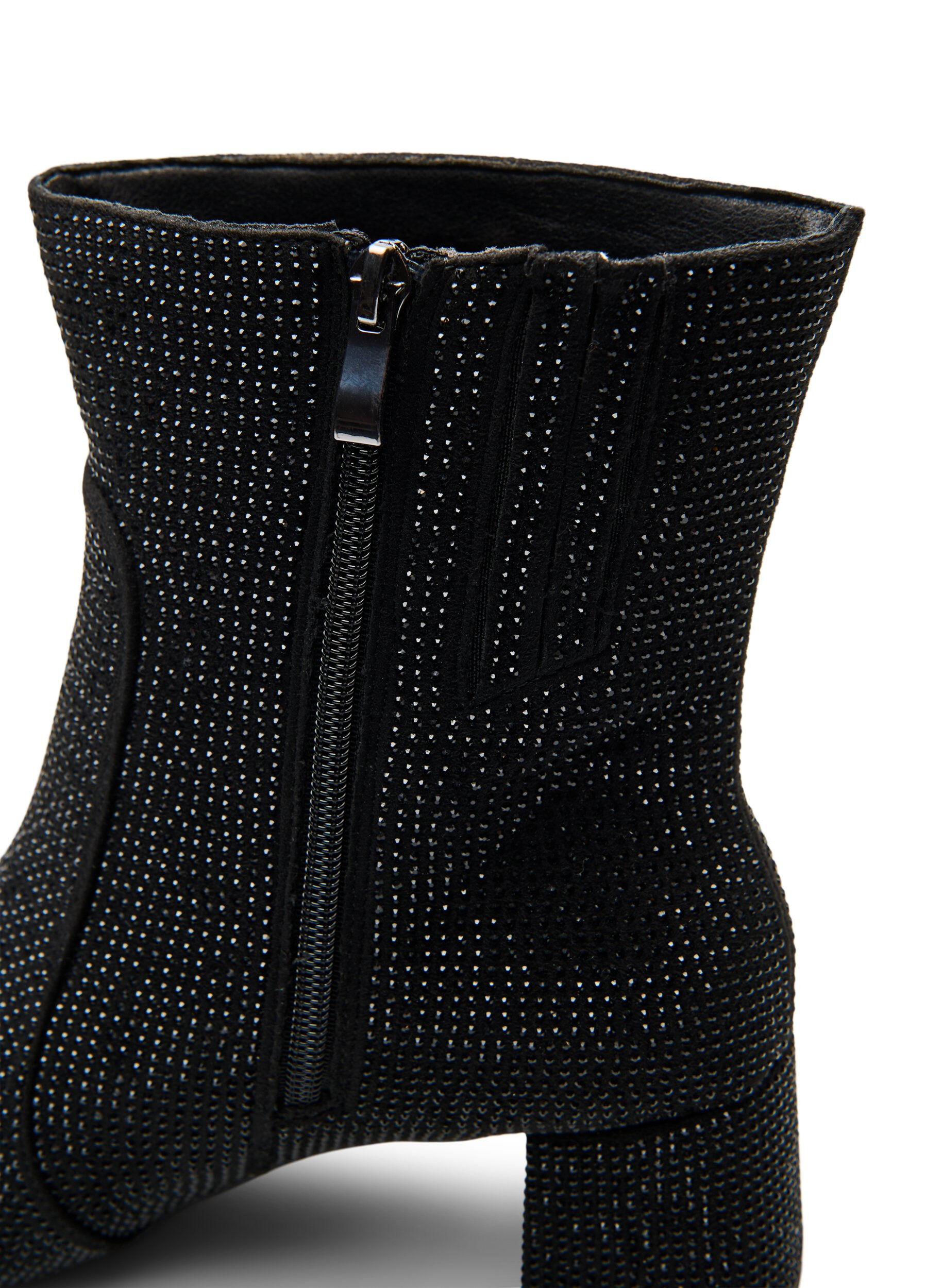 Zizzi Wide fit - Ankelboots med strass, Svart, Packshot image number 4