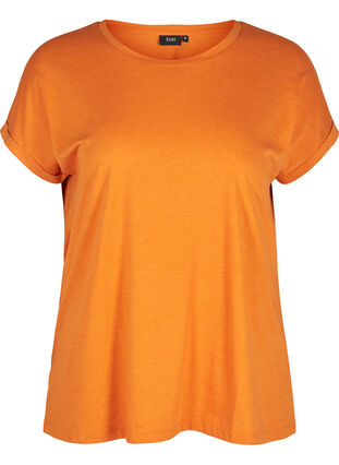 T-shirt i bomullsmixT-shirt, Autumn Maple Mel., Packshot image number 0