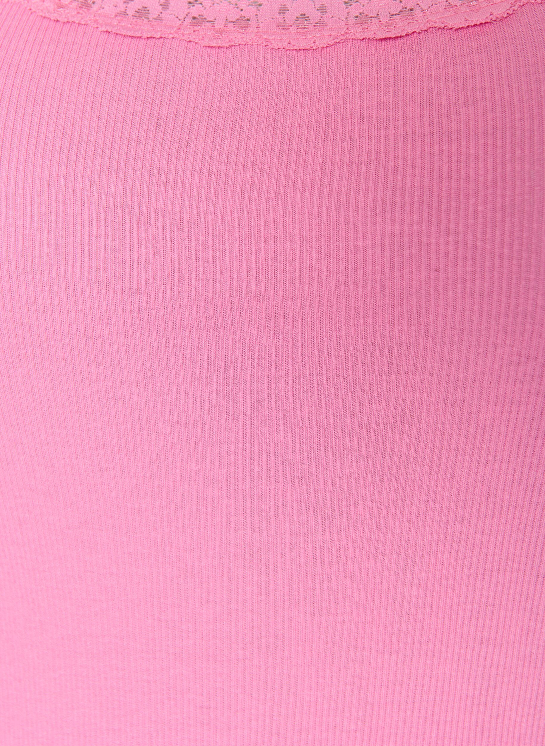 ZizziTopp med spetskant, Rosa, Packshot image number 2
