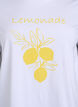 T-shirt med citrustryck, Vit, Packshot image number 2