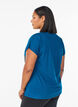 Enf&auml;rgad tr&auml;nings-T-shirt, Bl&aring;, Model image number 2