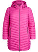 L&auml;ttviktsjacka med fickor och avtagbar huva, Rosa, Packshot image number 0