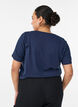 T-shirt med tryck, Bl&aring;, Model image number 2