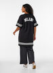 Kort t-shirtkl&auml;nning med sportiga detaljer, Svart, Model image number 2