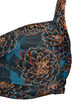 Vadderad bikinitopp med tryck, Bl&aring;, Packshot image number 2