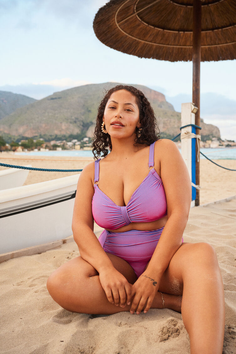 Randig bikini, , Model