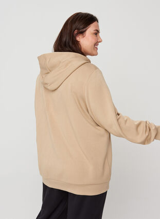 Sweatshirt med fickor och huva, Cornstalk, Model image number 1