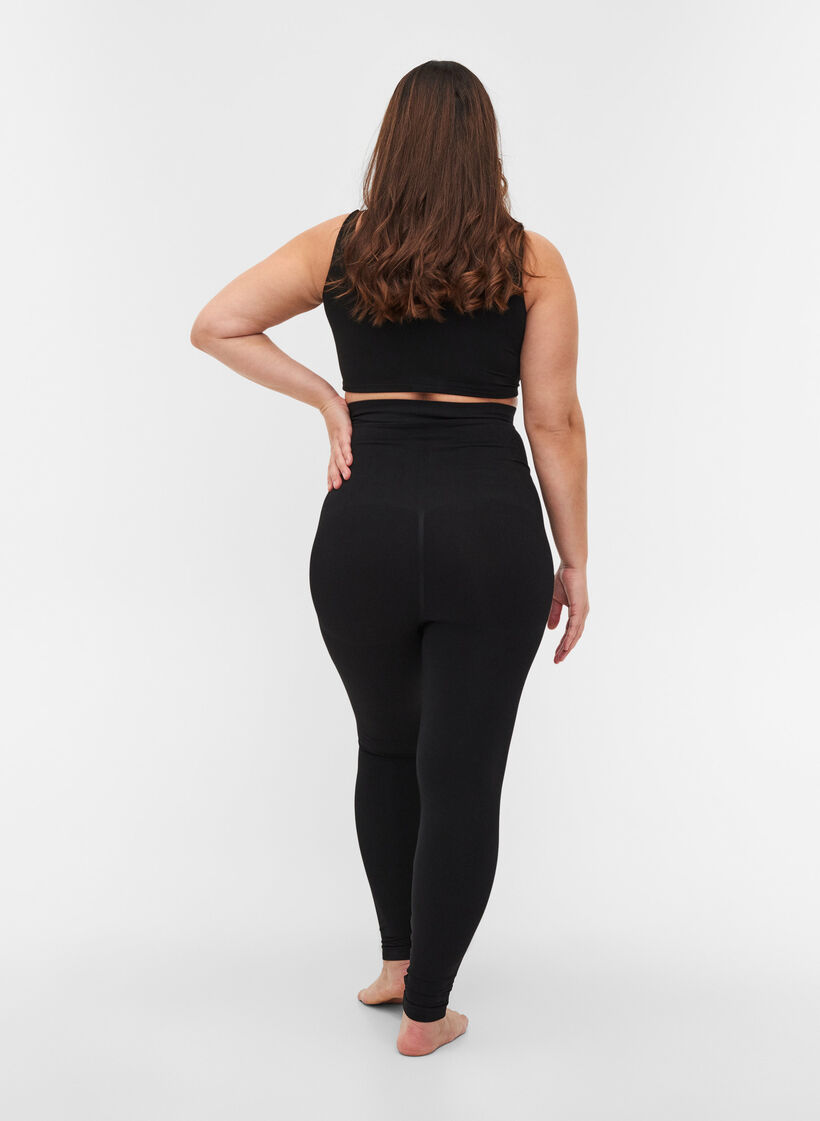 Shapeleggings med hög midja, Black, Model image number 1