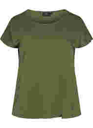 T-shirt i bomullsmix, Ivy Green