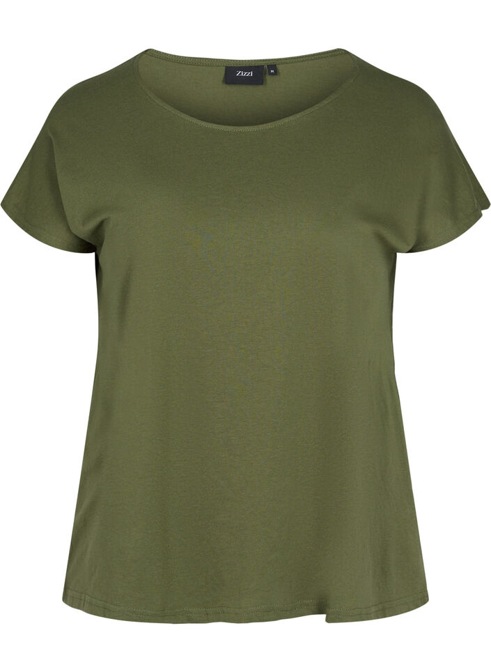 T-shirt i bomullsmix, Ivy Green, Packshot image number 0