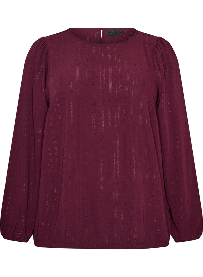 Blus med glitter, R&ouml;d, Packshot image number 0