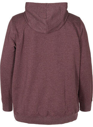 Sweatshirt med luva och tryck, Fudge, Packshot image number 1