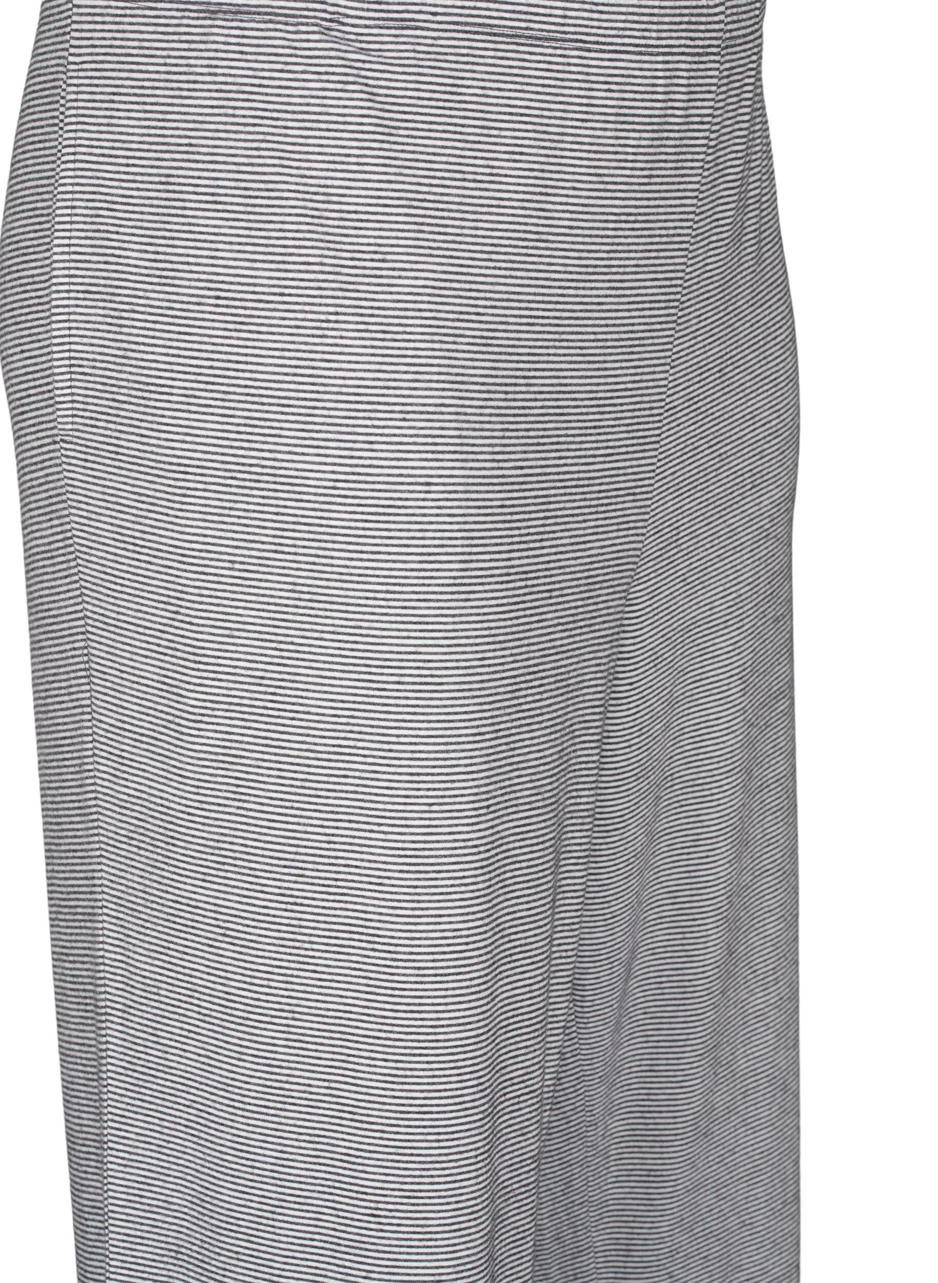 Zizzi Pyjamasbyxor med fickor, Striped DGM , Packshot image number 2